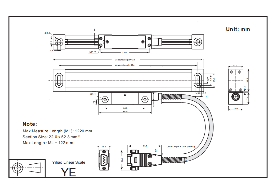 Yihao Linear Scale YE(图1)