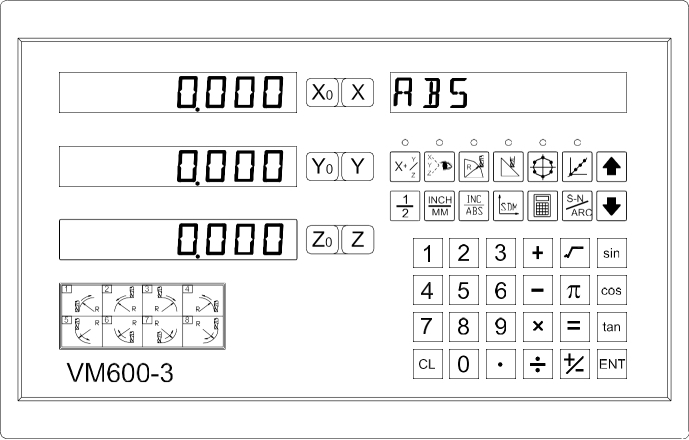 Yihao VM600 Series Digital Readout DRO(图2)